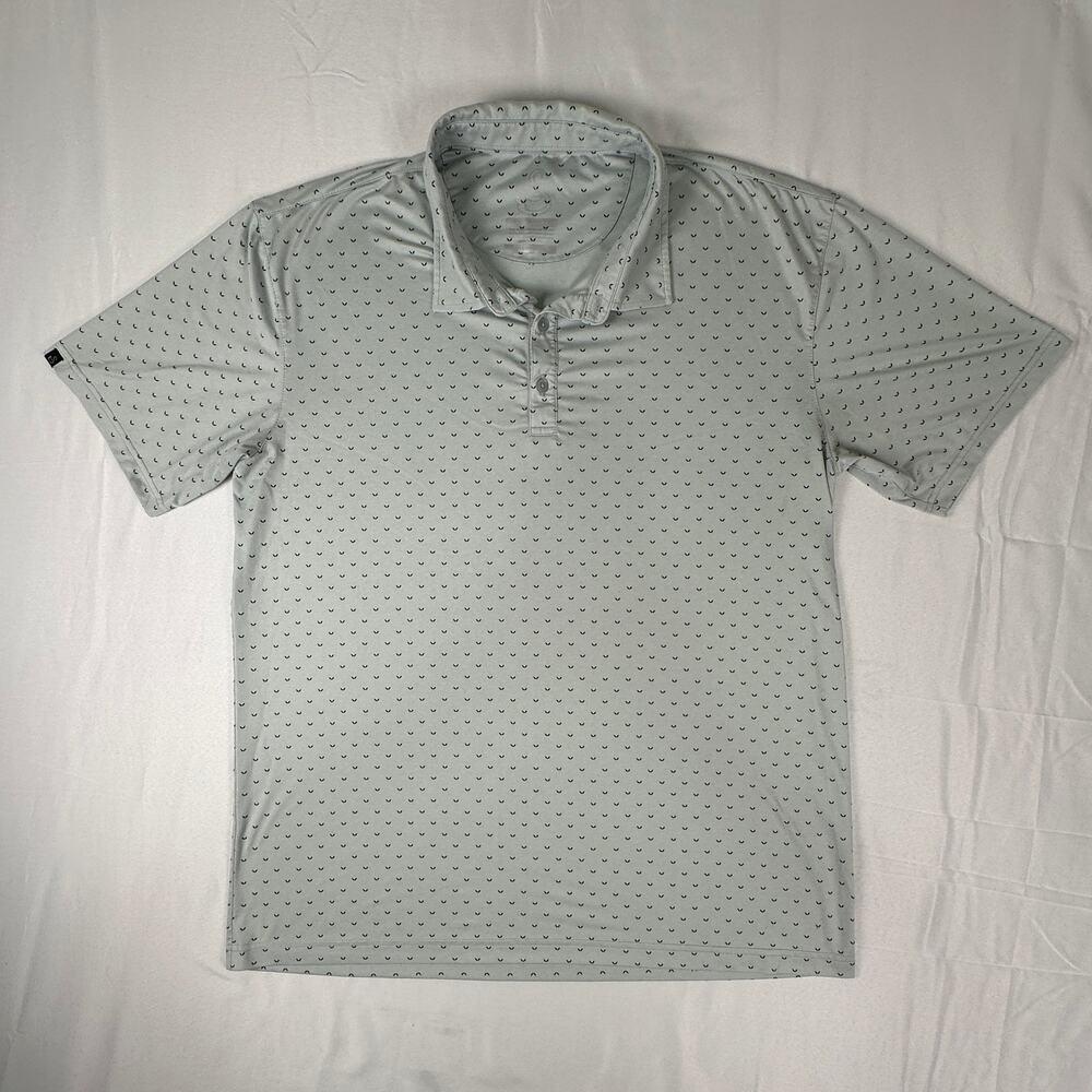 Swannies Golf Polo Shirt XL Gray Stretch Performance